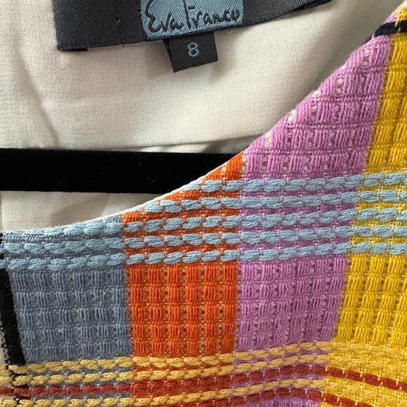 Anthropologie Eva Franco Plaid Shift Dress Size 8 - Picture 5 of 6